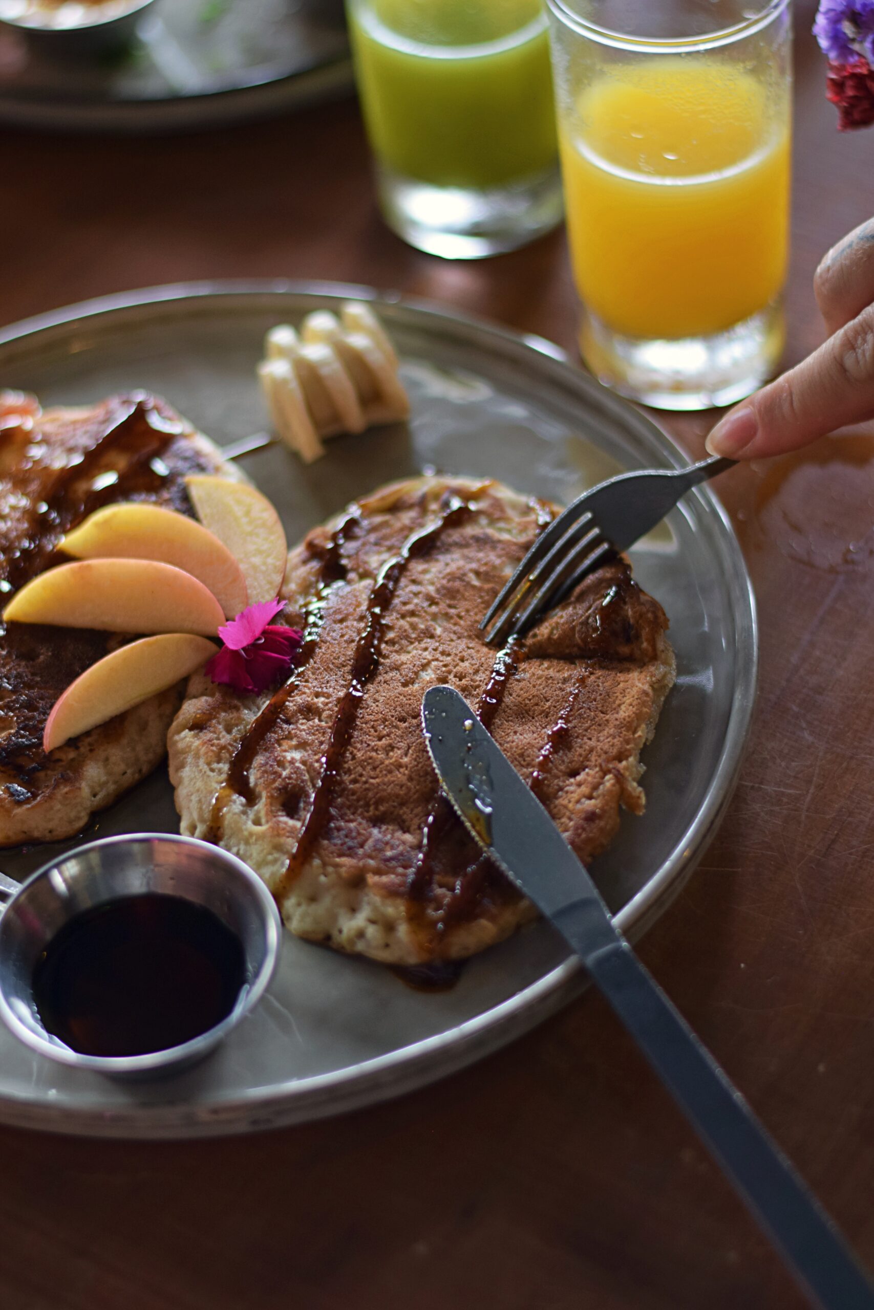 banana pancakes roots manuel antonio vegana